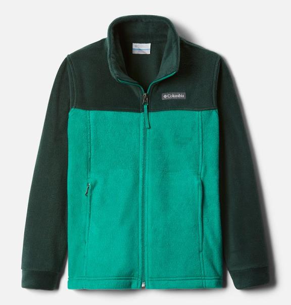 Columbia Steens Mountain II Fleece Jacket Green For Boys NZ79086 New Zealand